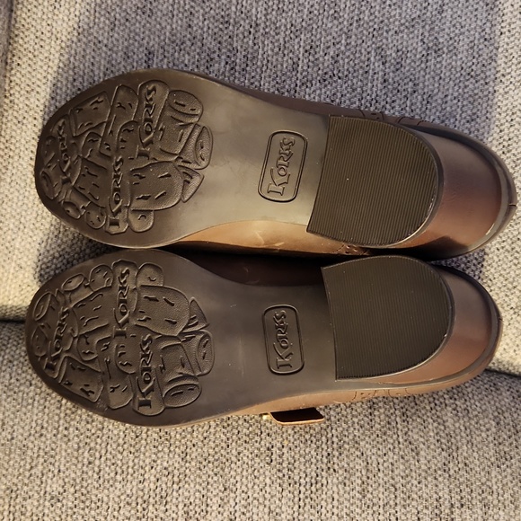 Kork Withrow Leather Wingtip stack-heeled shoes Sz 7 - Picture 8 of 11